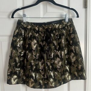 Gryphon New York metallic skirt with pockets